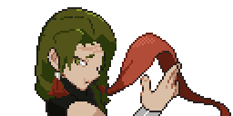 An edit of a Pokemon trainer sprite to be my OC, Cypress Ahlgren